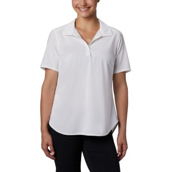 Columbia Place To Place Short Sleeve Sun, Polo Blancos Para Mujer | 975640-BXU